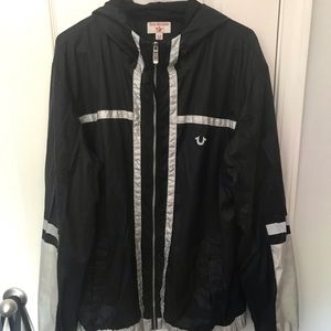 True religion reflective windbreaker